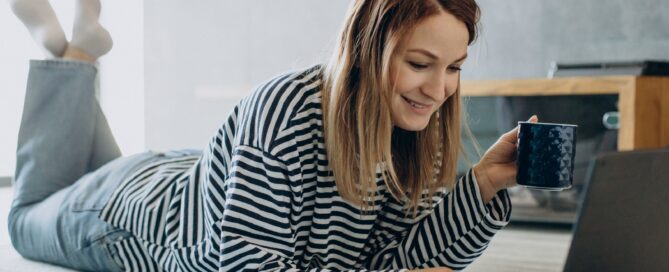 Young woman on laptop